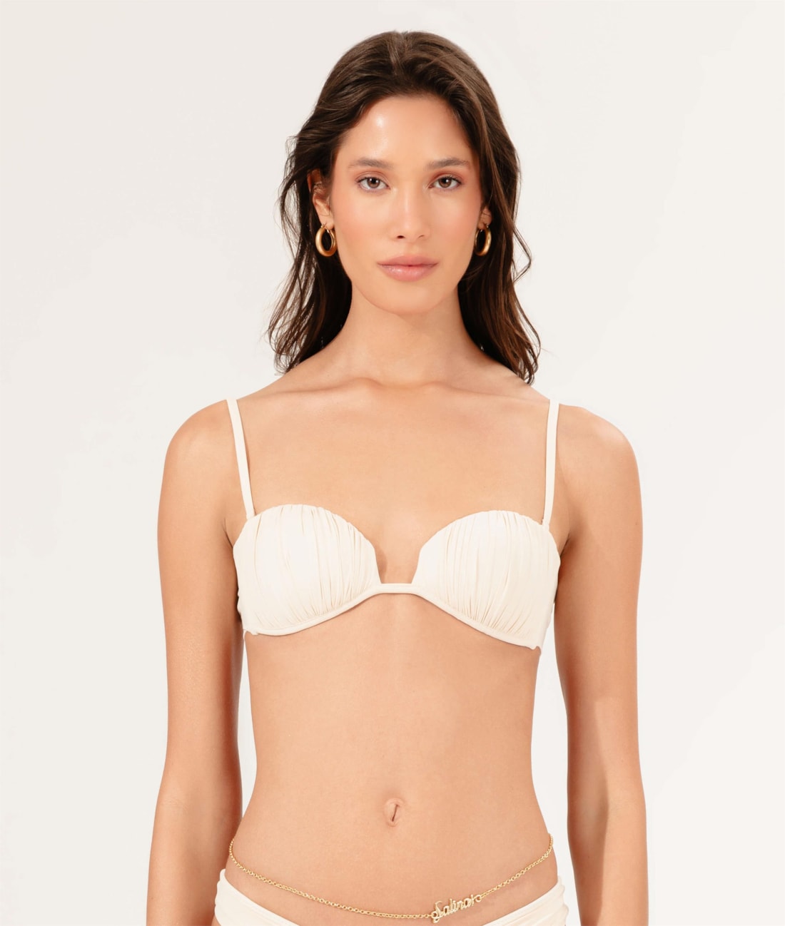 Top Bustiê Draping Off White