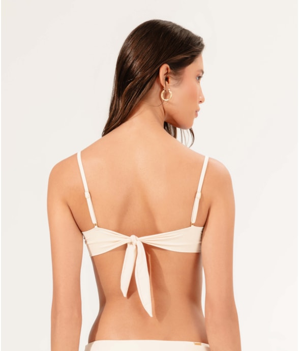 Top Bustiê Draping Off White