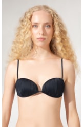 Top Bustiê Draping Preto