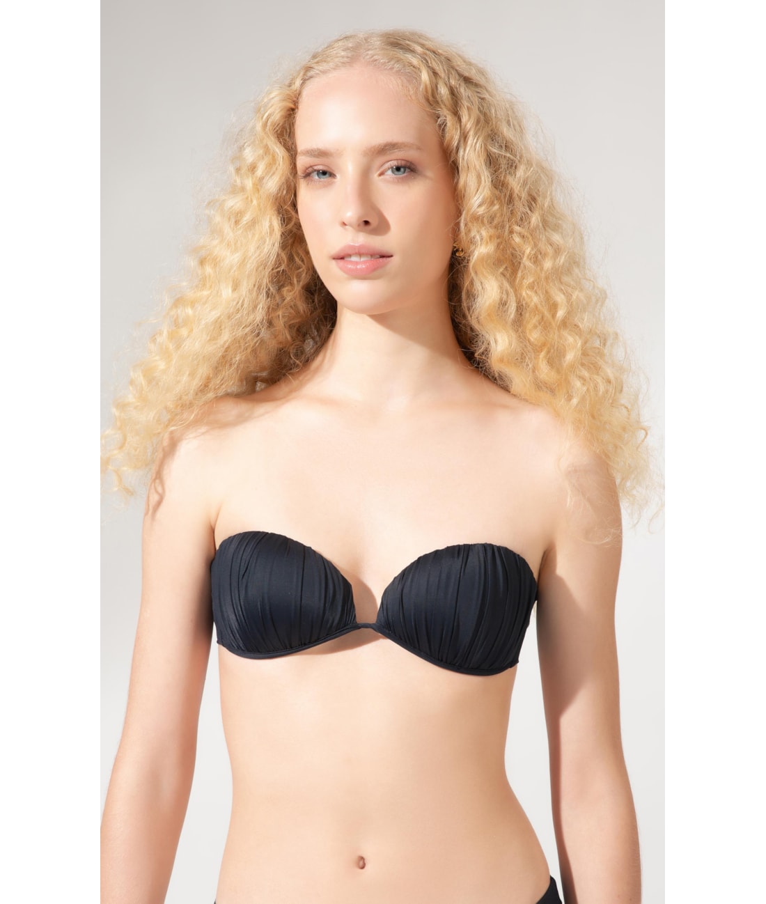 Top Bustiê Draping Preto