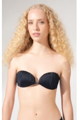 Top Bustiê Draping Preto