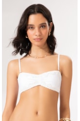 Top Bustiê Guipuire Branco