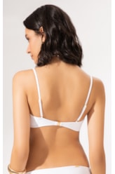 Top Bustiê Guipuire Branco