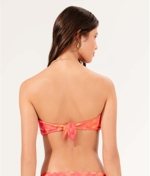 Top Bustiê Reto Essence Laranja