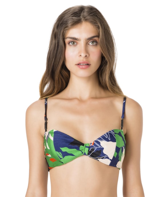 Top Bustiê Retro Guarana Estampado