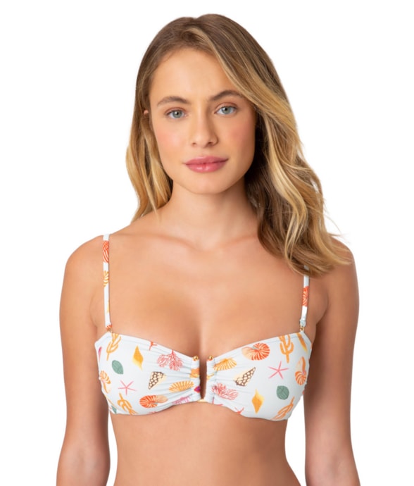 Top Bustiê Tetis Azul Claro