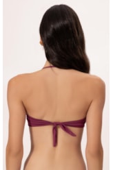 Top Bustiê Torcido Clássicos Mauve