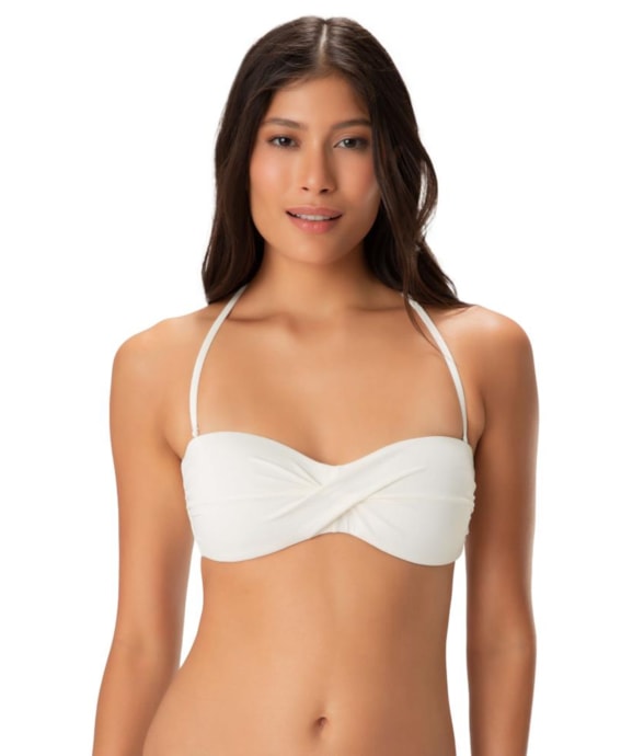 Top Bustiê Torcido Classicos Off White