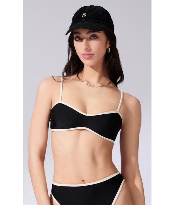 Top Bustiê Viés Sportiva Preto