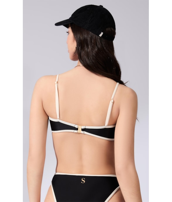 Top Bustiê Viés Sportiva Preto