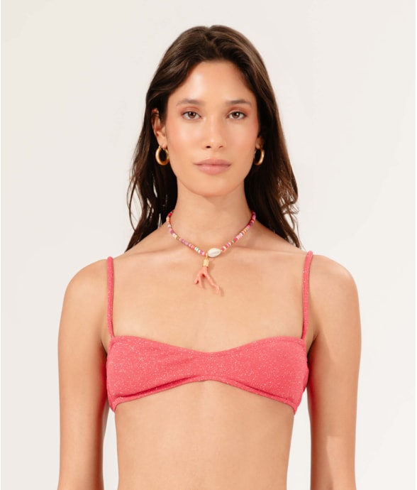 Top Bustiê Wishes Vermelho