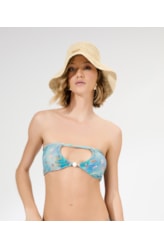 Top Canal Bustiê Surf Azul Bic