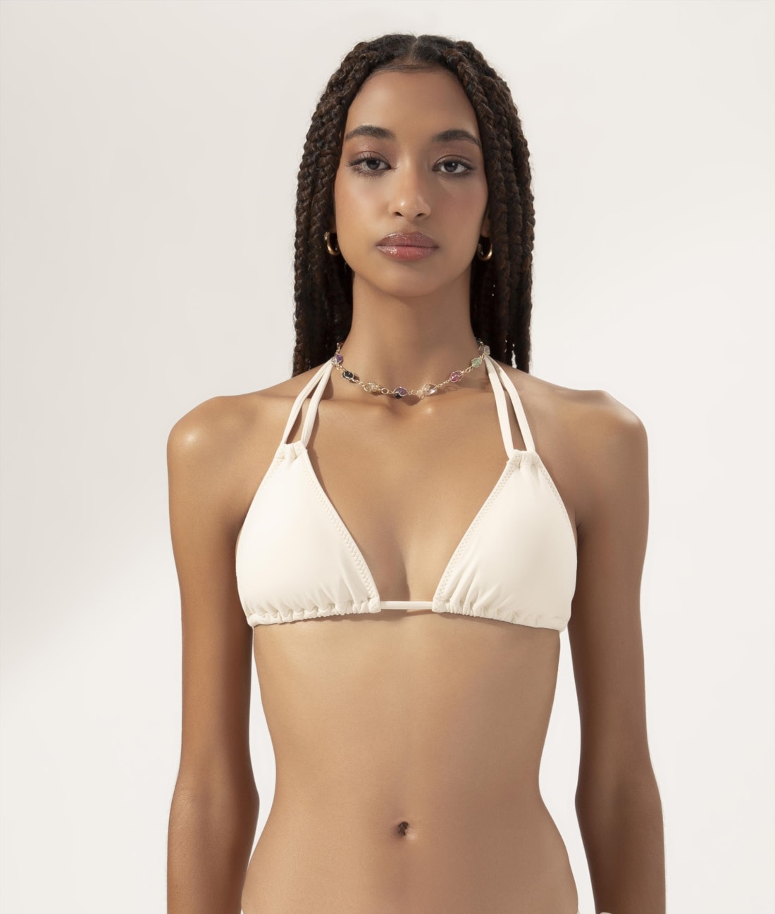 Top Cortininha Canal Pop Off White