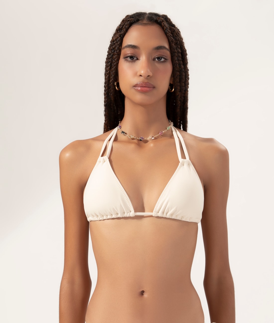 Top Cortininha Canal Pop Off White