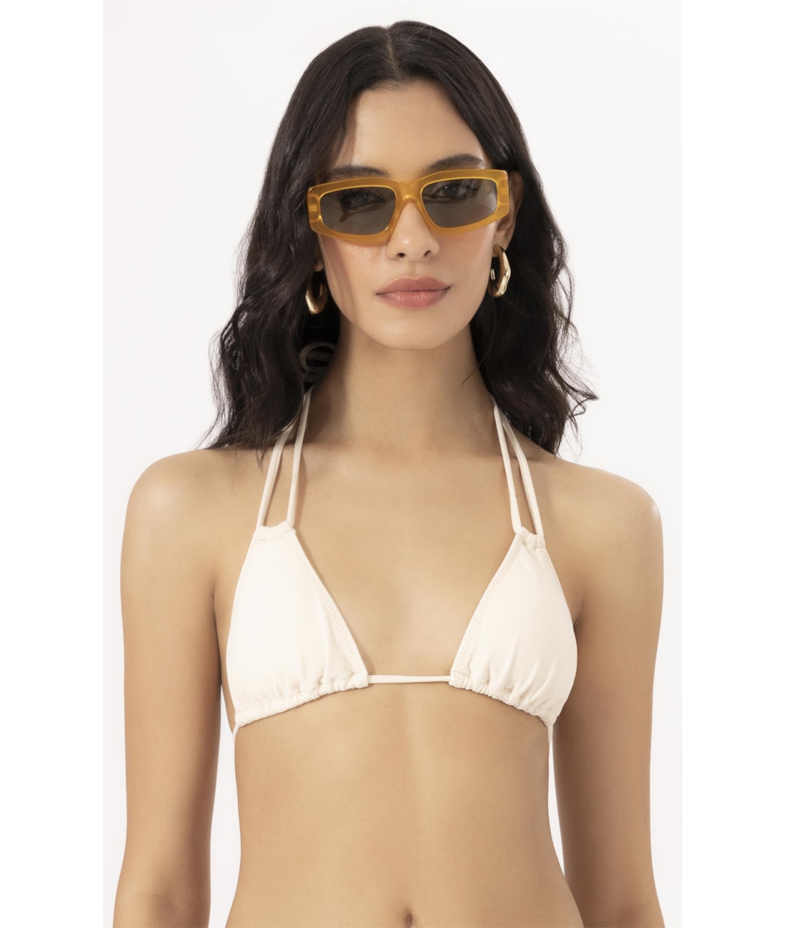 Top Cortininha Canal Pop Off White
