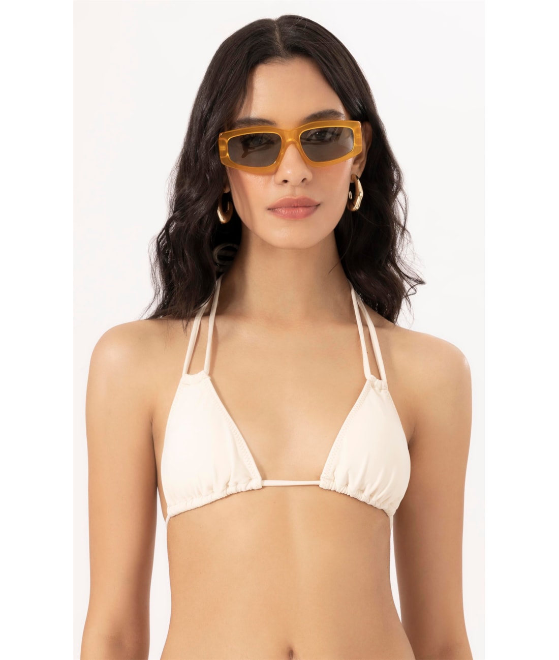 Top Cortininha Canal Pop Off White
