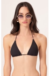Top Cortininha Canelado Flow Preto