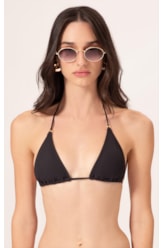 Top Cortininha Canelado Flow Preto