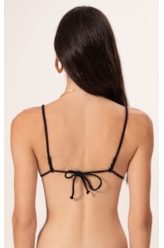 Top Cortininha Canelado Sculpt Preto