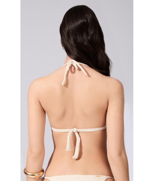 Top Cortininha Crepe Blossom Natural