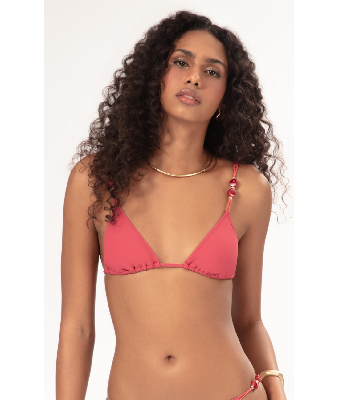 Top Cortininha Crepe Ocean Melancia