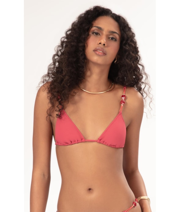 Top Cortininha Crepe Ocean Melancia