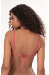 Top Cortininha Crepe Ocean Melancia