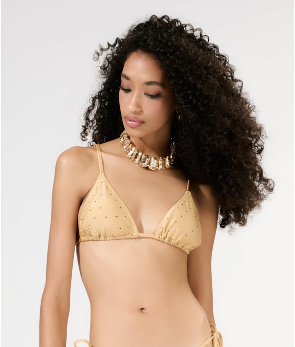 Top Cortininha Crystals By Swarovski Areia