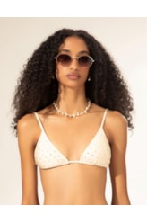Top Cortininha Crystals By Swarovski Celebrate Off White