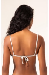 Top Cortininha Crystals By Swarovski Cinza Claro