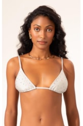 Top Cortininha Crystals By Swarovski Cinza Claro