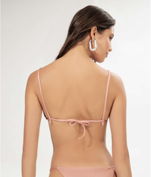 Top Cortininha Crystals By Swarovski Lumier Rosa Dusty