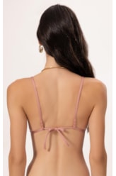 Top Cortininha Crystals By Swarovski Rosa Dusty
