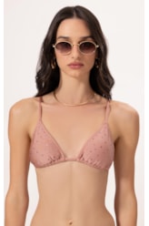 Top Cortininha Crystals By Swarovski Rosa Dusty