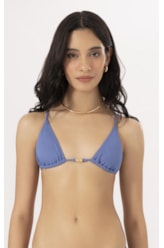 Top Cortininha Detalhe Costas Bobby Azul Pervante