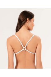 Top Cortininha Detalhe Costas La Mer Off White