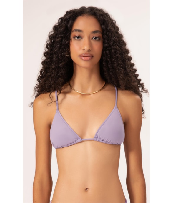 Top Cortininha Draping Lilas