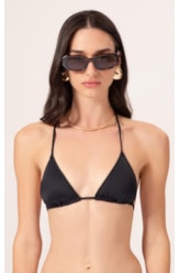 Top Cortininha Draping Preto