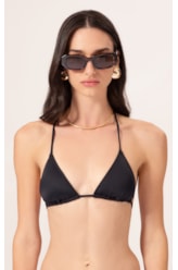 Top Cortininha Draping Preto