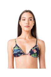 Top Cortininha Frufru Aloha Marinho