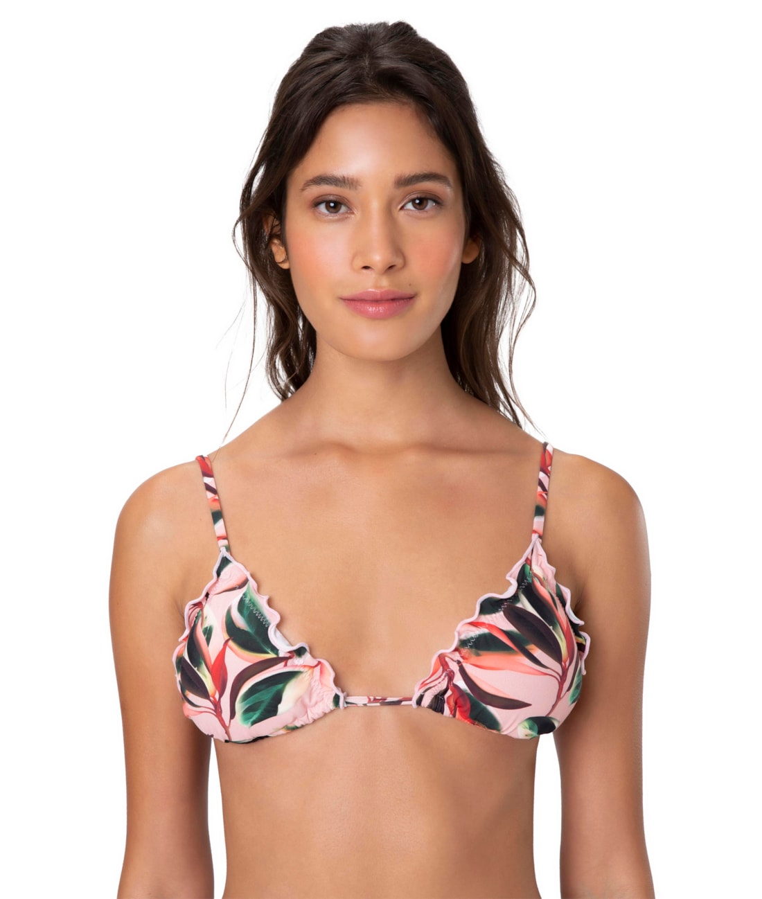Top Cortininha Frufru Amazônia Rosa