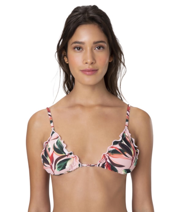 Top Cortininha Frufru Amazônia Rosa