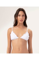 Top Cortininha Frufru Clássicos Branco