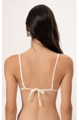 Top Cortininha Frufru Clássicos Off White