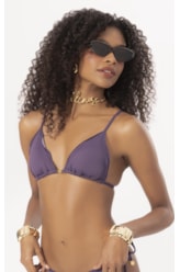 Top Cortininha Frufru Clássicos Roxo