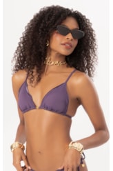 Top Cortininha Frufru Clássicos Roxo