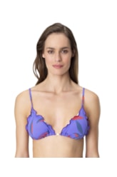 Top Cortininha Frufru Cuco Lavanda
