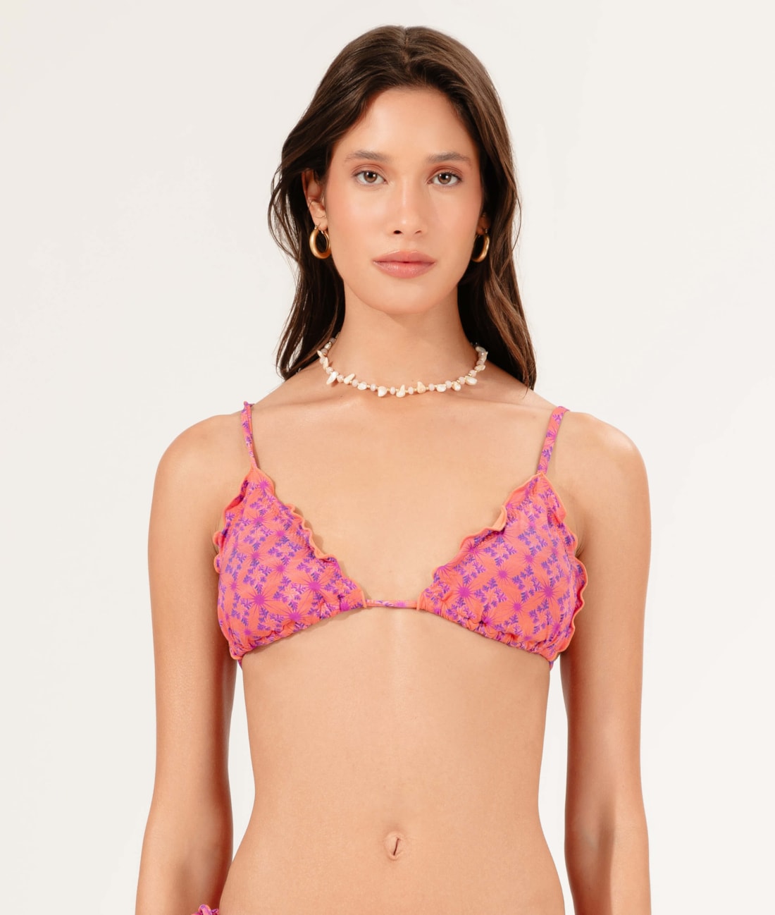 Top Cortininha Frufru Dolce Vita Laranja