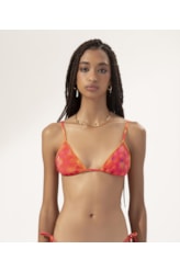 Top Cortininha Frufru Essence Laranja