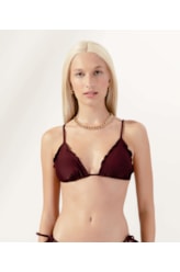 Top Cortininha Frufru Kauai Bordeaux